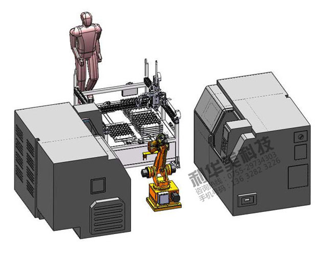 桁架機械手代替人工上下料